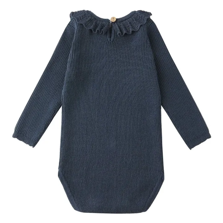 Body Pointelle | Bleu marine- Image produit n°3
