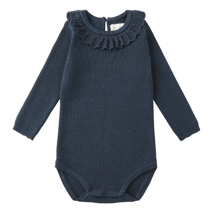 Body Pointelle | Bleu marine- Image produit n°0