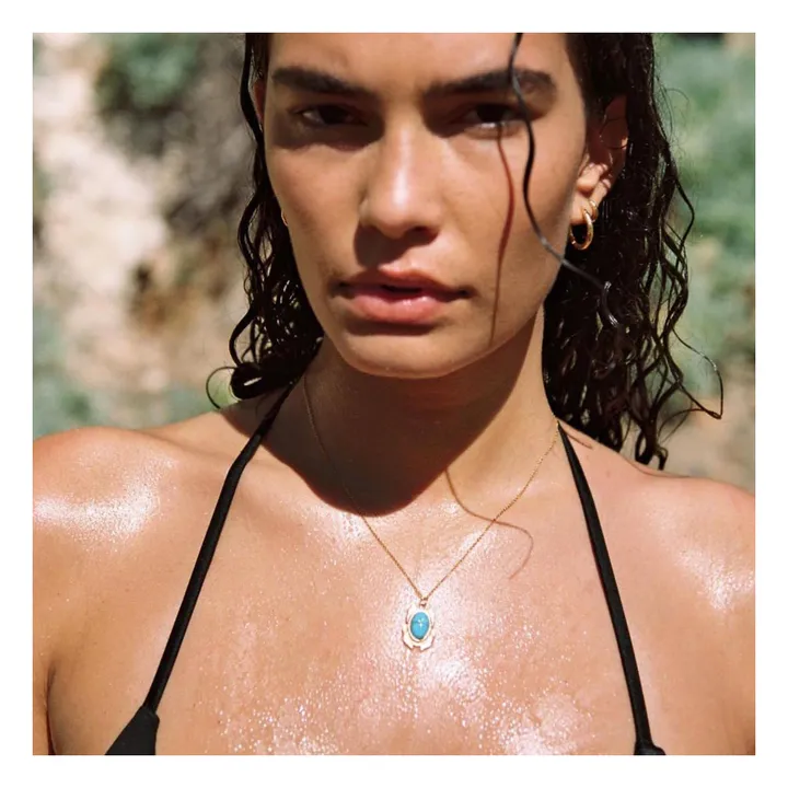 Collier Nefer | Bleu turquoise- Image produit n°2