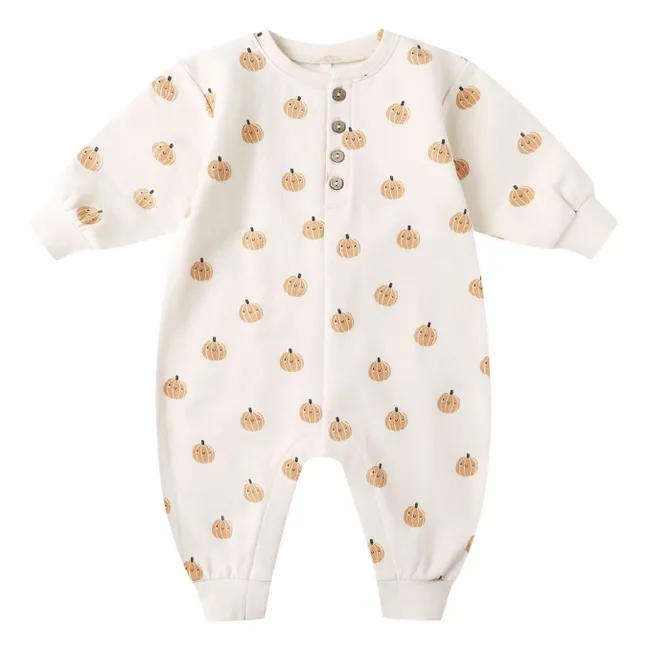 Combinaison Citrouilles Coton Bio | Ecru