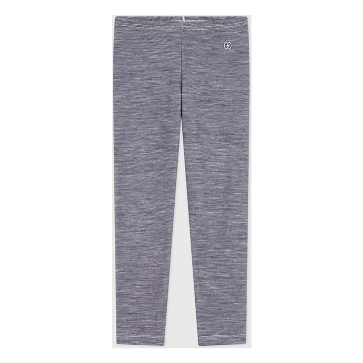 Legging Rayé Laine | Gris- Image produit n°0