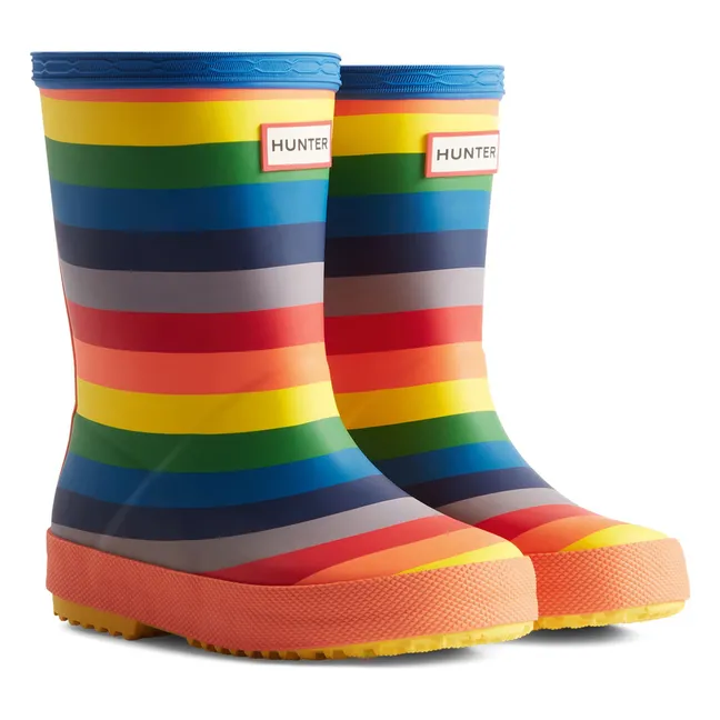 Primi stivali da pioggia arcobaleno | Arancione