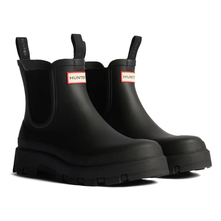 Chelsea Boots Elastiquées Caoutchouc | Noir- Image produit n°0
