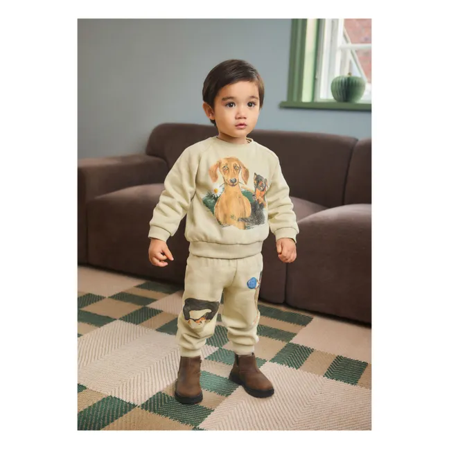 Jogger Simeon Dog Play Coton Bio | Ecru
