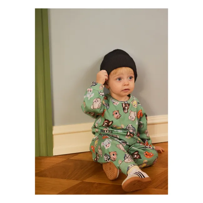 Jogger Simeon Itty Bitty Coton Bio | Vert