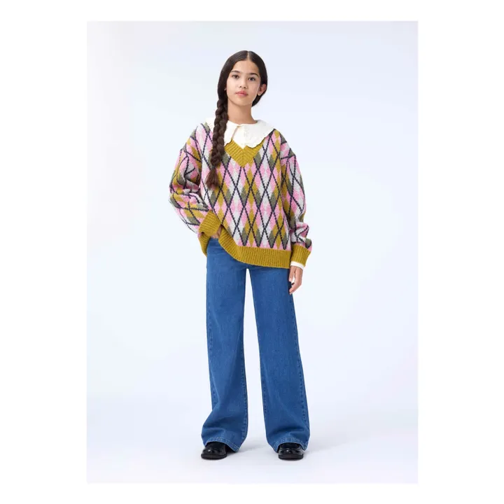 Pull Gwenda Laine | Jaune moutarde- Image produit n°1