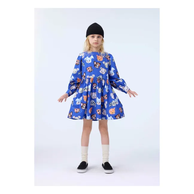 Robe Cleo Coton Bio | Bleu