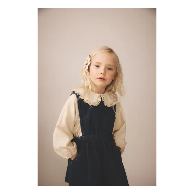 Robe Tippi Coton Bio | Bleu foncé