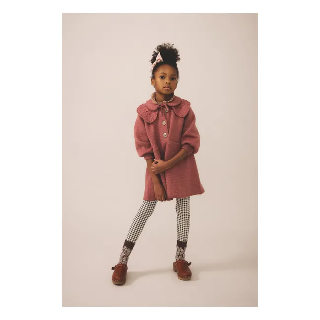 Set of 3 Pairs of Flowery Socks | Plum