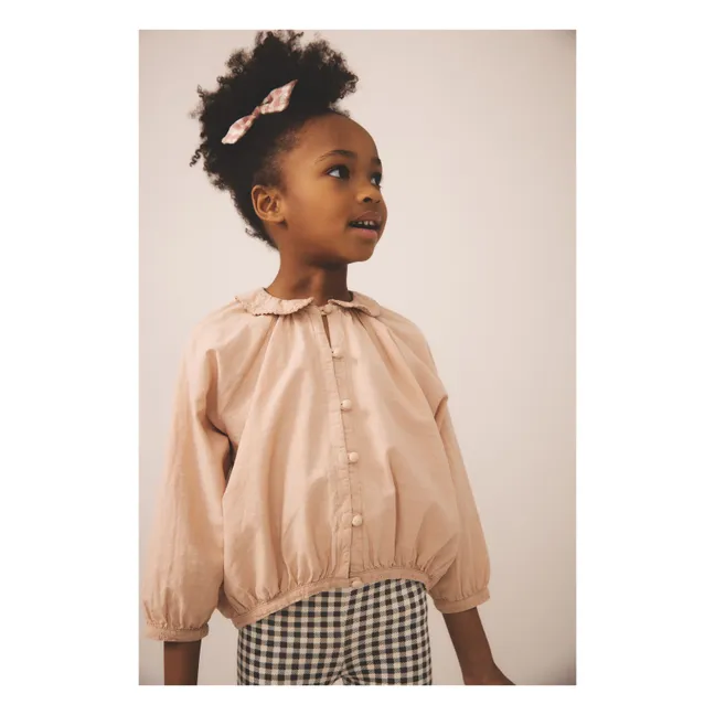 Blouse Lora Coton Bio | Rose pâle