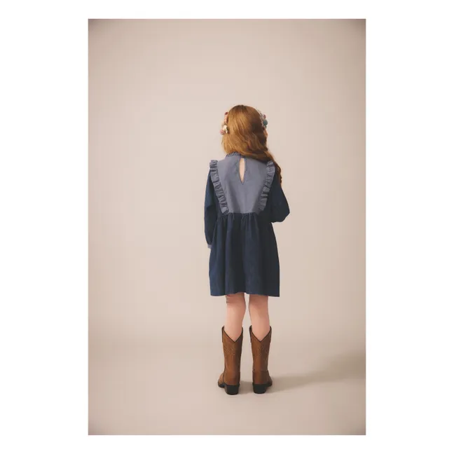 Robe Percy Coton Bio | Bleu