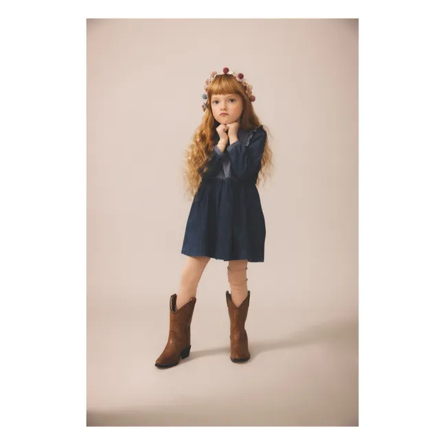 Robe Percy Coton Bio | Bleu