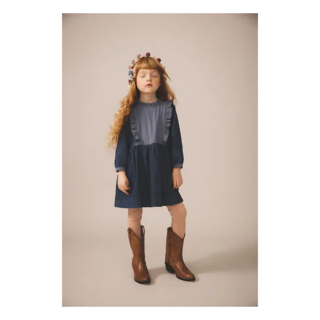 Robe Percy Coton Bio | Bleu