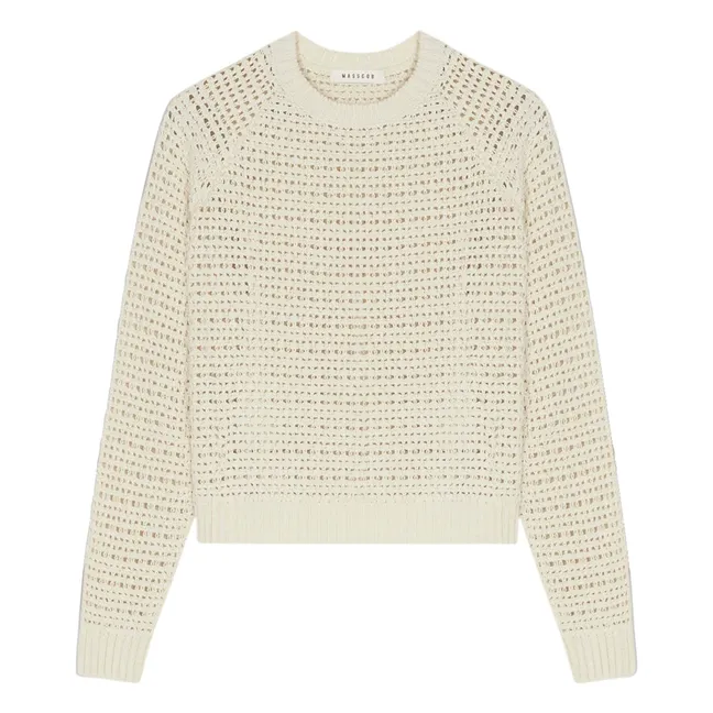 Balmy silk sweater | Natural