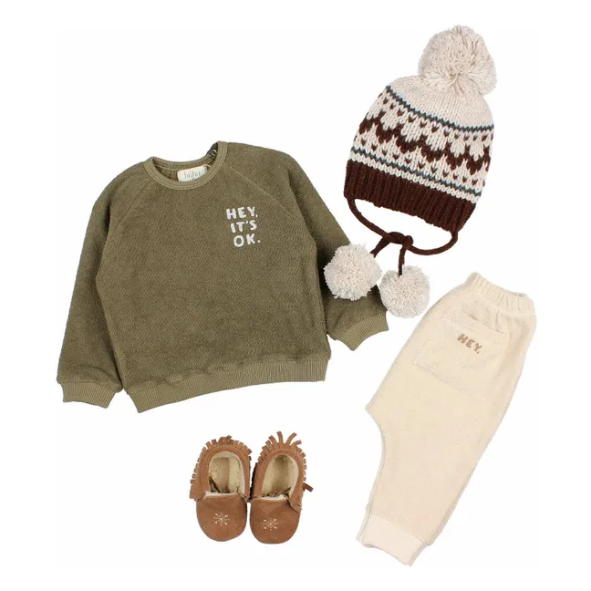 Jogger Eponge Bio | Ivoire