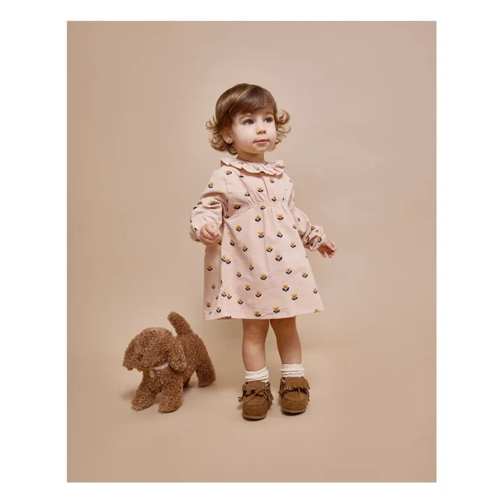 Robe NaÏf Volants Coton Bio | Rose- Image produit n°1