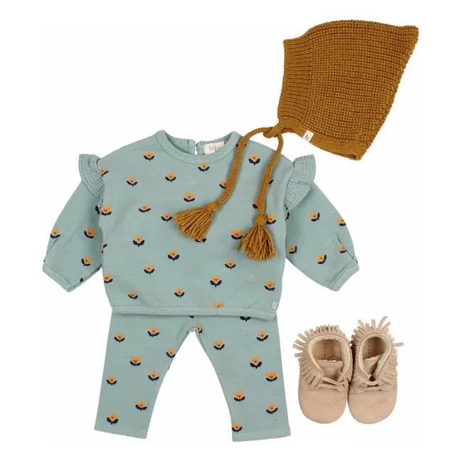 Legging Naïf Coton Bio | Vert Cèdre