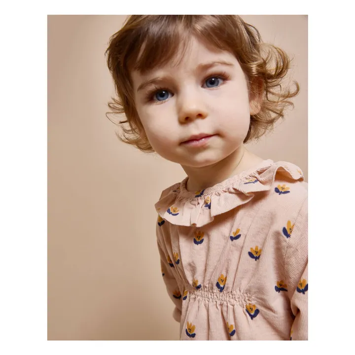 Robe NaÏf Volants Coton Bio | Rose- Image produit n°2