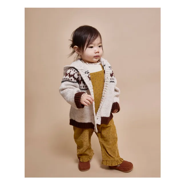 Cardigan Folk Laine | Ecru