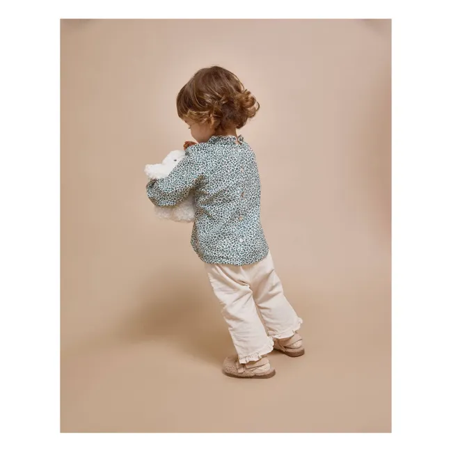 Blouse Volants Bébé | Vert Cèdre