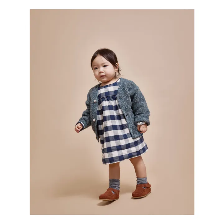 Cardigan Bébé Fibres Recyclées | Vert Cèdre- Image produit n°2