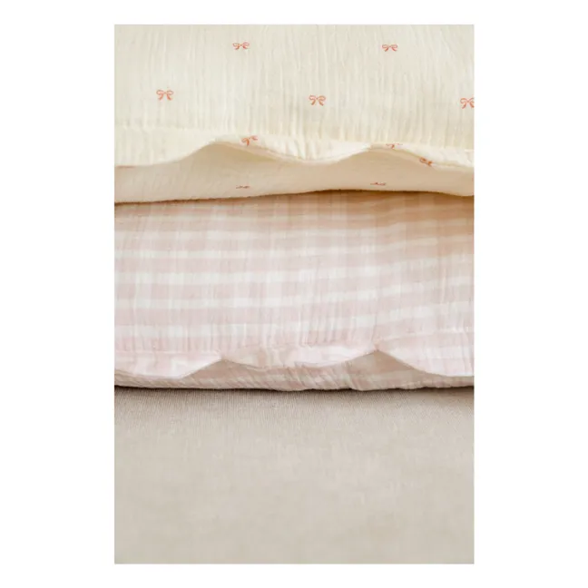 Fundas de almohada Ribbon de algodón ecológico - Lote de 2 | Crudo