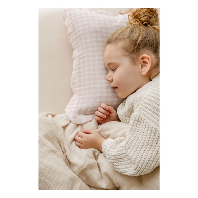 Taies d'oreiller Rosewater en coton bio - Set de 2 | Rose pâle