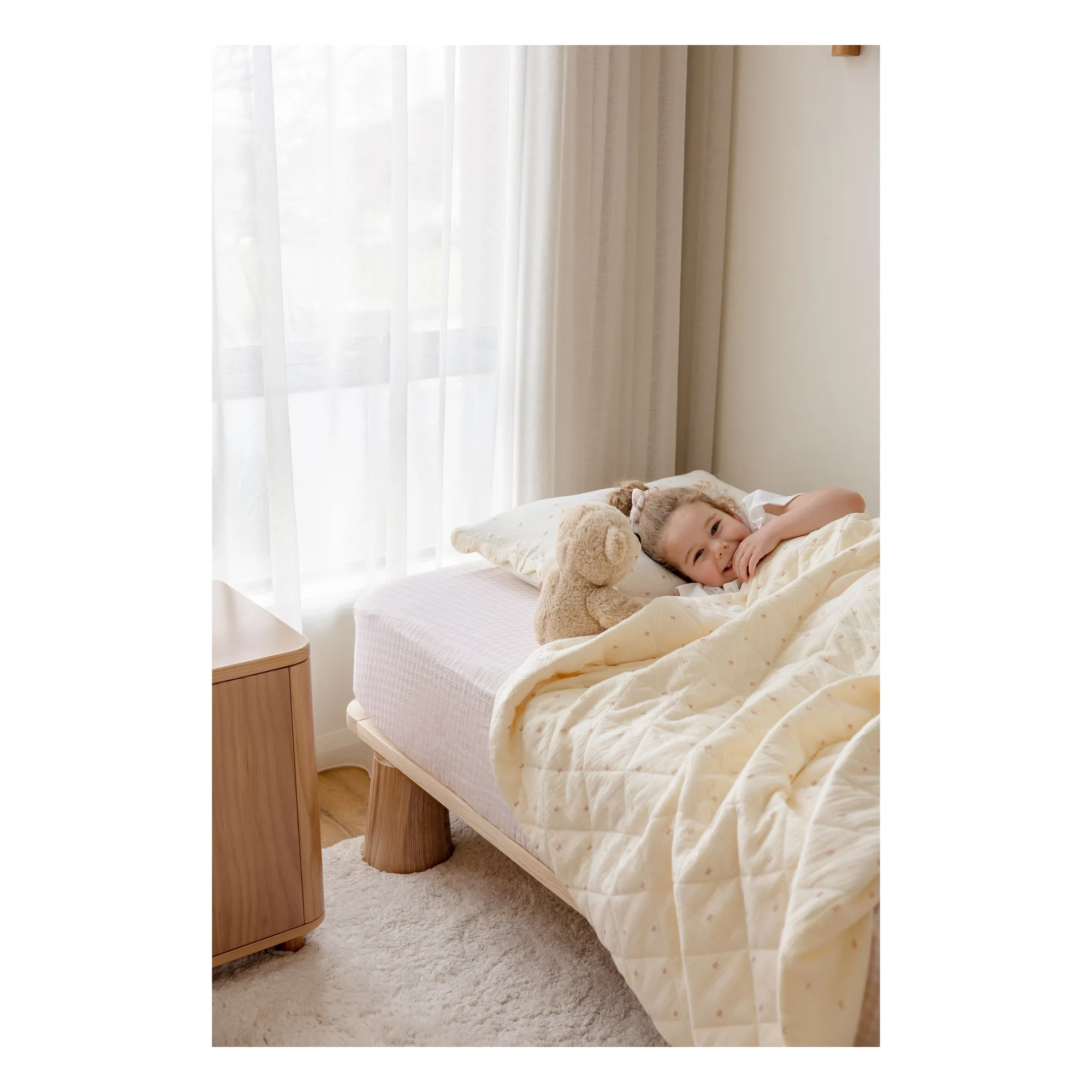 Drap-housse Rosewater en coton bio | Rose pâle- Image produit n°0