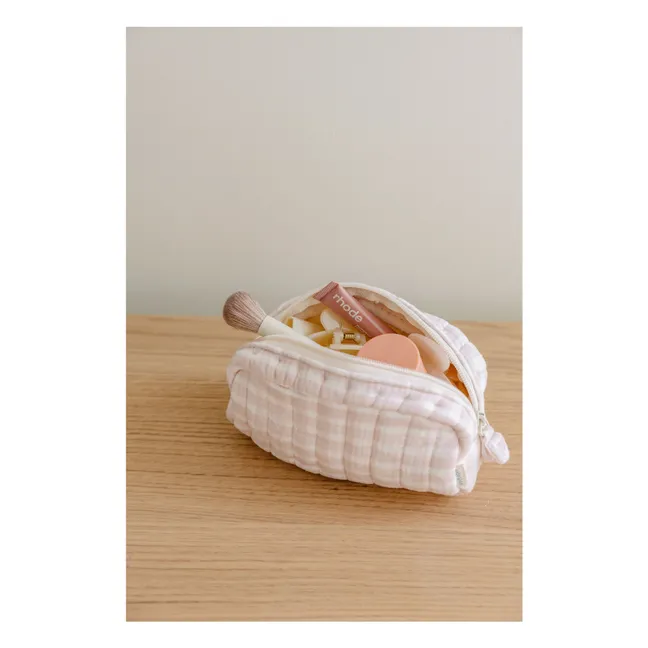 Schminktasche Rosewater aus Bio-Baumwolle | Blassrosa