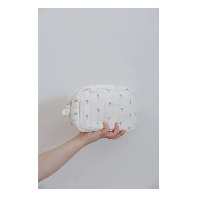 Periwinkle Schminktasche aus Bio-Baumwolle | Blau