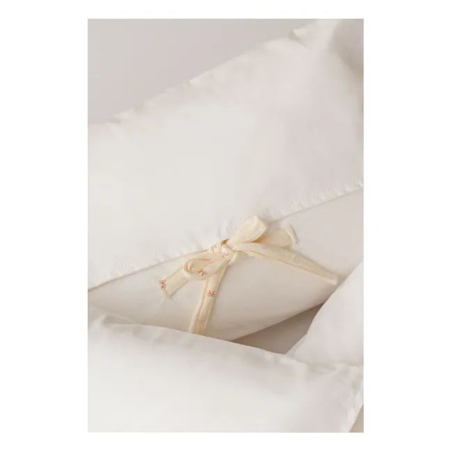 Gesteppte Decke Ribbon aus Bio-Baumwolle | Seidenfarben