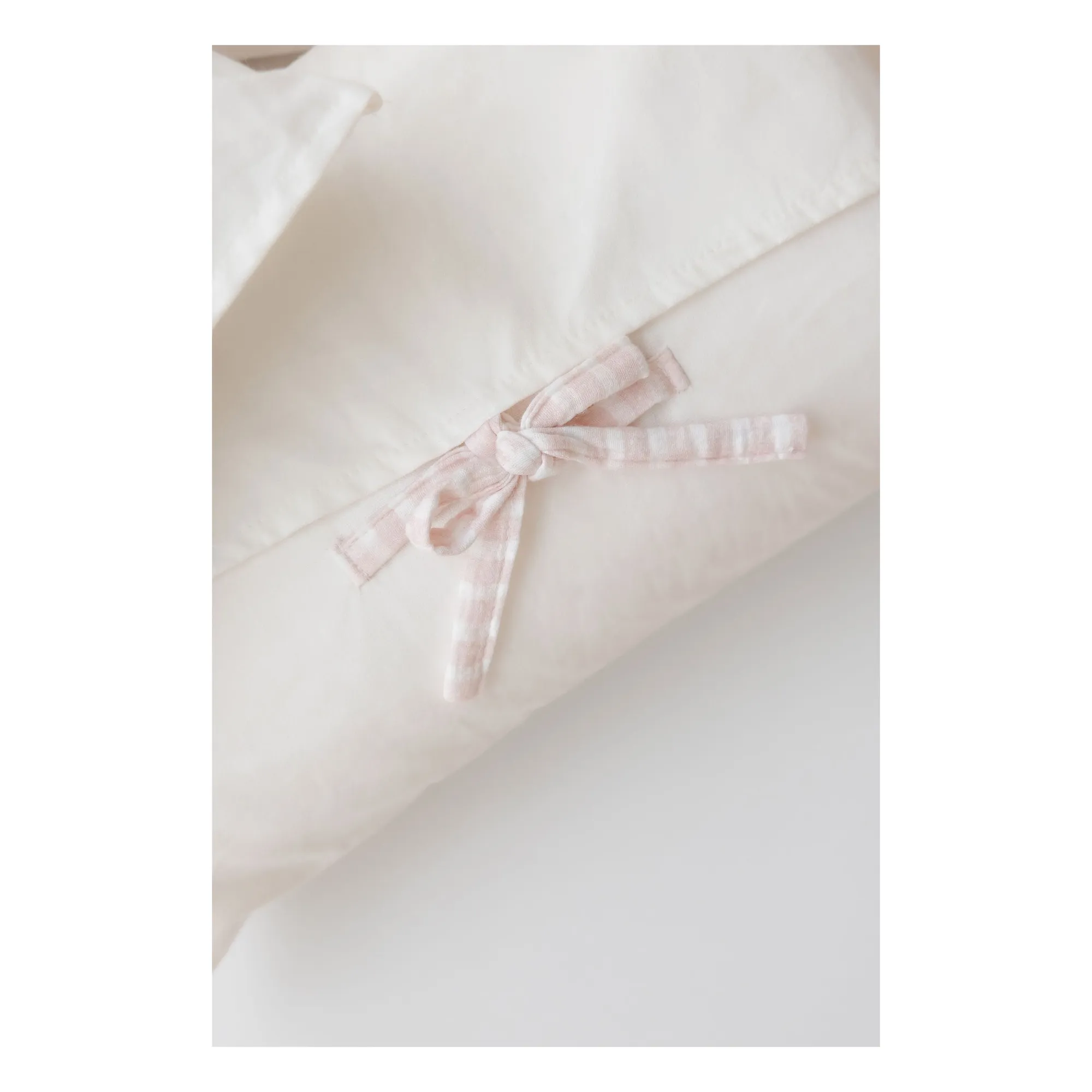 Couverture matelassée Rosewater en coton bio | Rose pâle- Image produit n°4