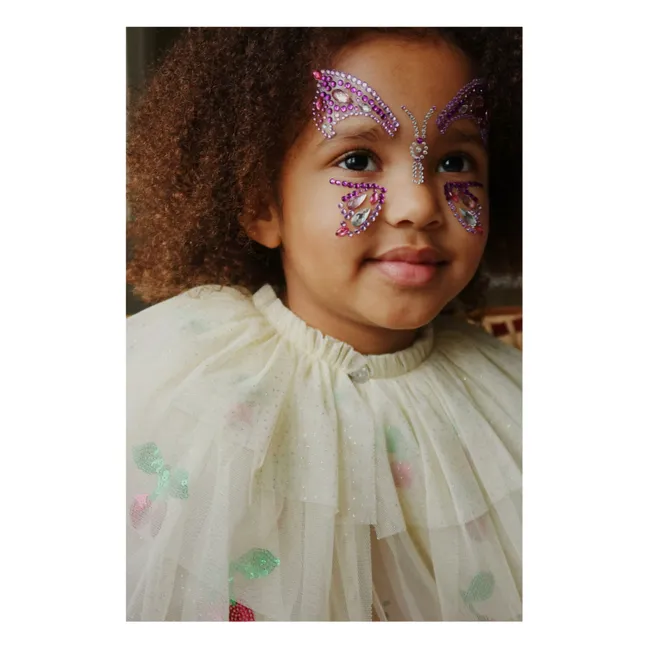 Cherry cape and wand | White