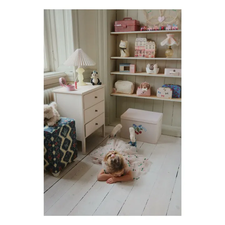 Robe Tullie Cerises Tulle | Rose pâle- Image produit n°9