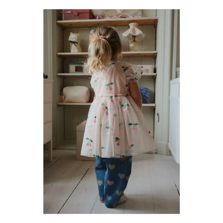 Tullie Cerises Tulle dress | Pale Pink- Product image n°1