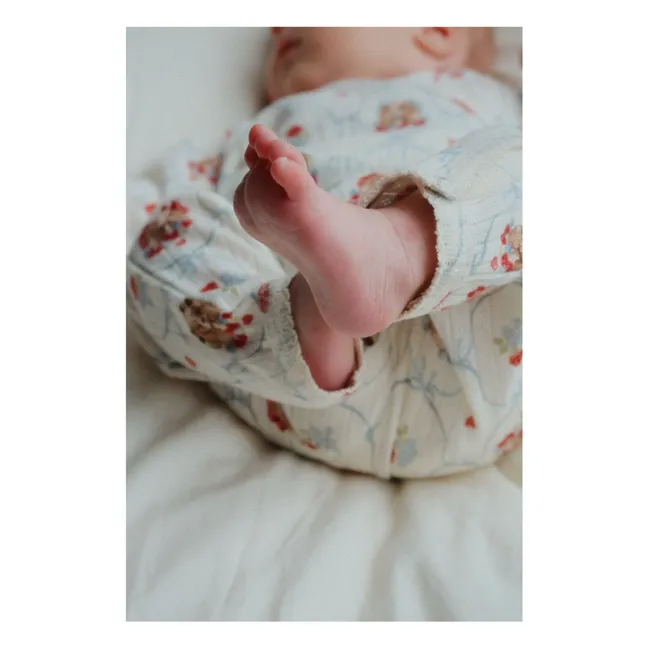 Minnie Dogs Organic Cotton Pointelle Jumpsuit | Ecru