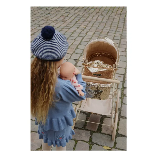 Jupe Soleil Maille Coton Bio | Bleu