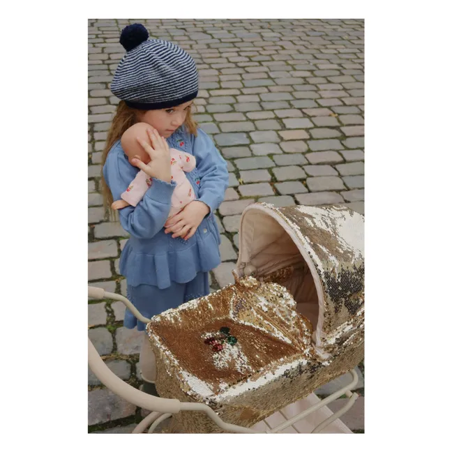 Gilet Soleil Coton Bio | Bleu