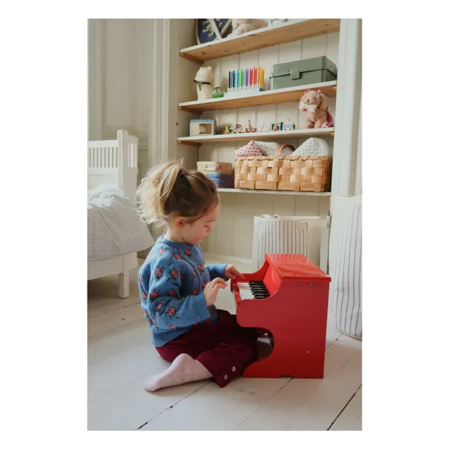 Piano en bois FSC | Rouge