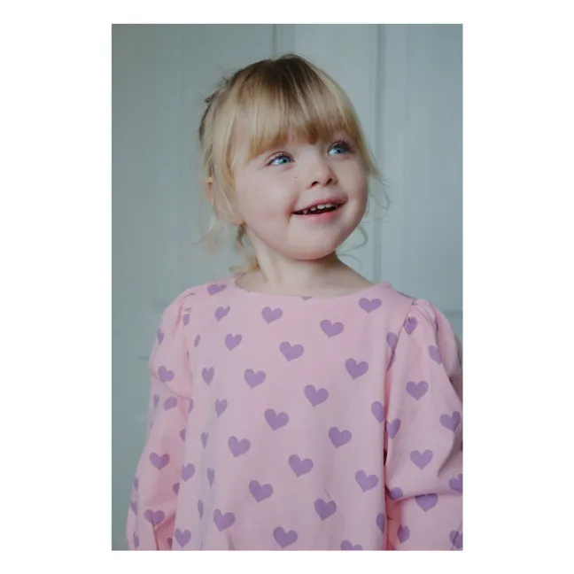 Blouse Drey Cœurs Coton Bio | Rose