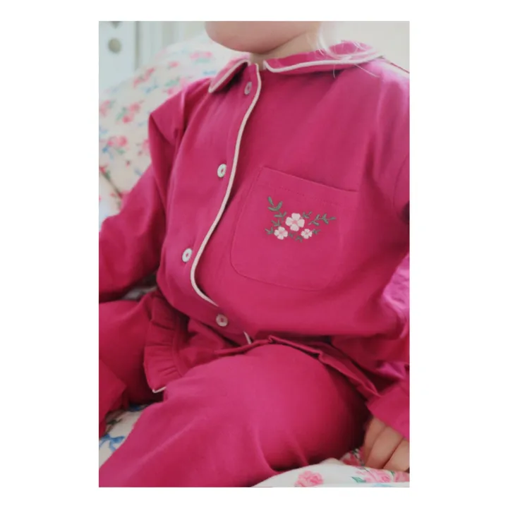 Pyjama Pio Coton Bio | Rose fuschia- Image produit n°8