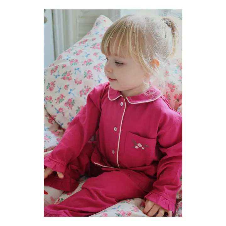Pyjama Pio Coton Bio | Rose fuschia- Image produit n°6