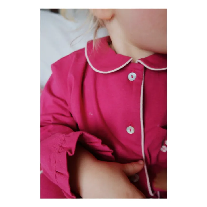 Pyjama Pio Coton Bio | Rose fuschia- Image produit n°2