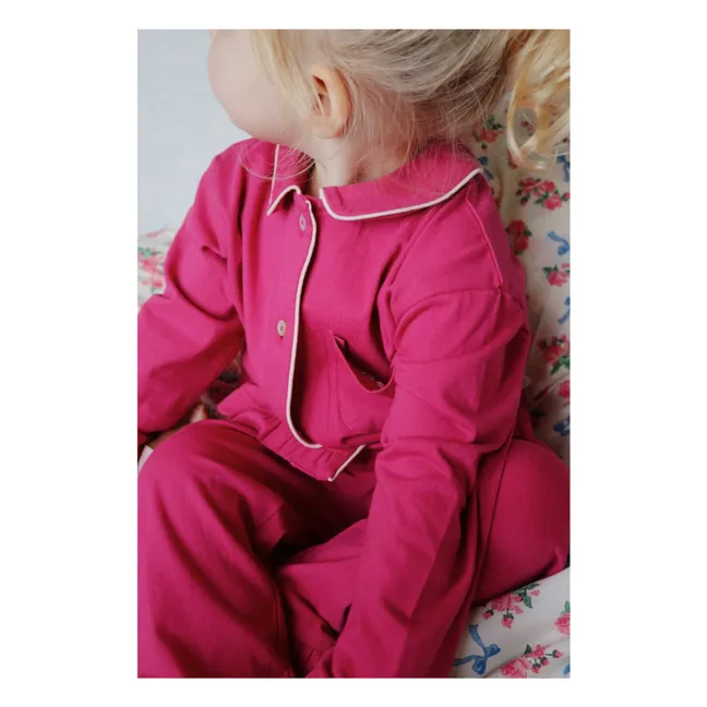 Pyjama Pio Coton Bio | Rose fuschia