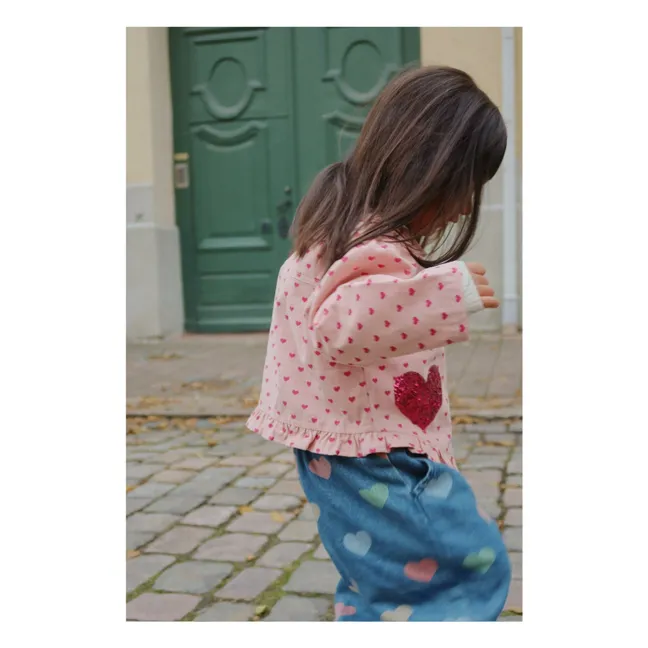 Jean Magot Cœurs Coton Bio | Bleu