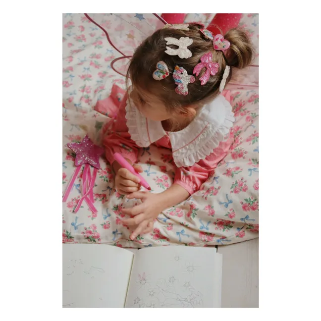 Lot 2 Barrettes Cœurs | Rose