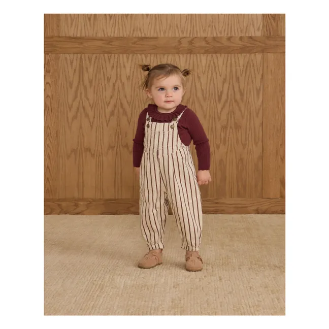 Salopette Vintage Rayures | Ecru