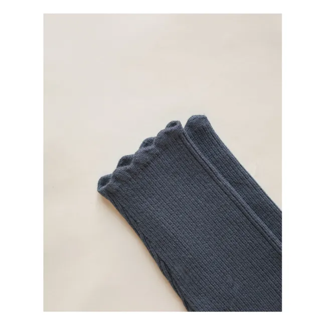 Legging Pointelle | Bleu marine