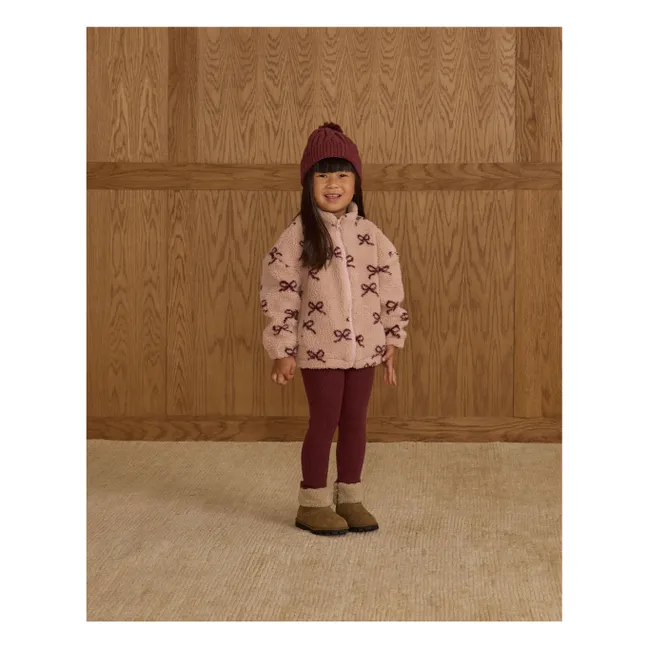 Pointelle Legging | Burgundy