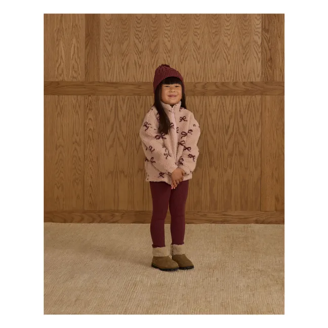 Pointelle Legging | Burgundy